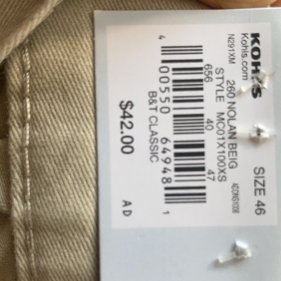 NWT Side elastic tan cargo short Croft & barrow size 52 or 46 - Picture 16 of 16